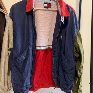 Vintage Tommy Hilfiger Color Blocked Wind Breaker Jacket